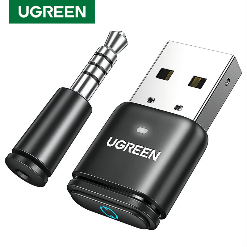 Bluetooth Adapter Receiver - Bluetooth UGREEN-USB Aptx HDトランスミッター,ps5,ps4,Nintendo Switch,スピーカー,マイク,Bluetoothレシーバー用のオーディオアダプター