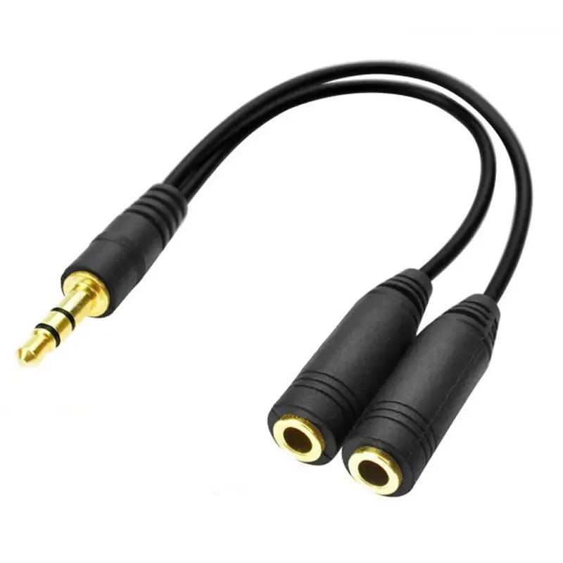 ヘッドフォン スプリッター、3.5 mm 延長ケーブル オー - Audio Splitter Y のレビューと価格