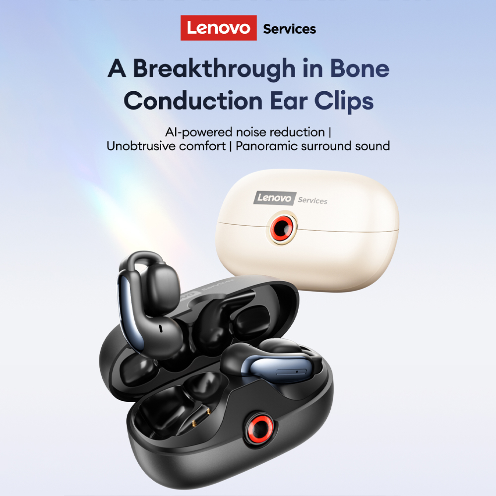 Lenovo LES-108 骨伝導 TWS イヤークリップ - Noise Cancelling Headphone のレビューと価格