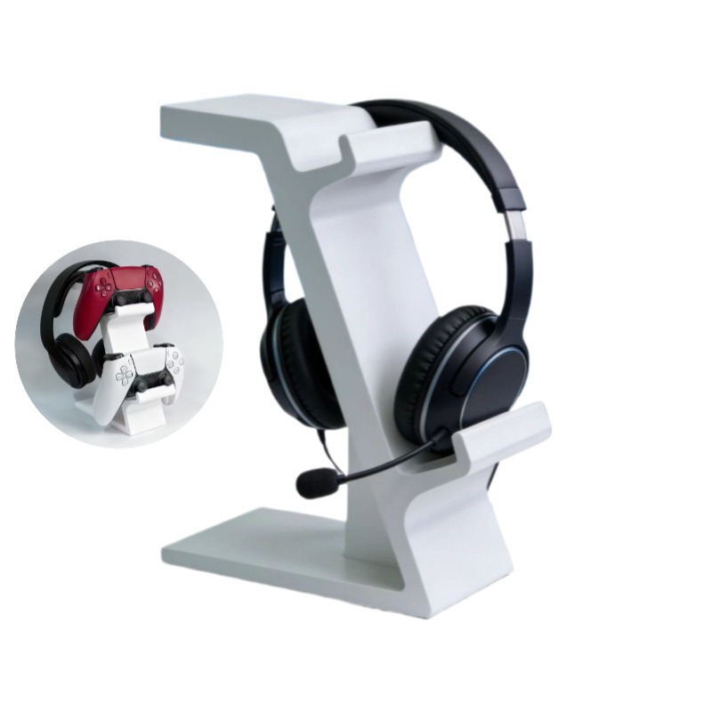 3D プリントされたゲームコントローラーヘッドフォン一体型ス - Headphone Stand Desk のレビューと価格