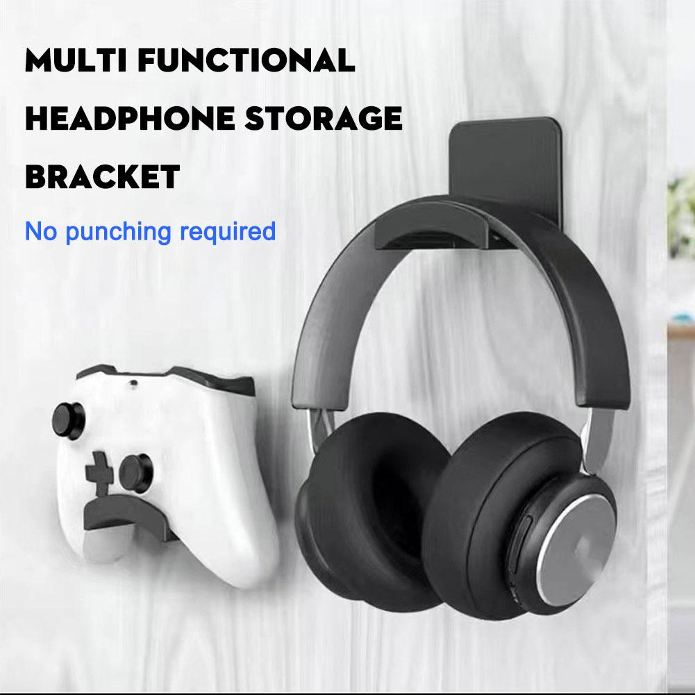 2 個ユニバーサルプラスチック壁掛けヘッドフォンスタンドゲー - Headphone Stand Desk のレビューと価格