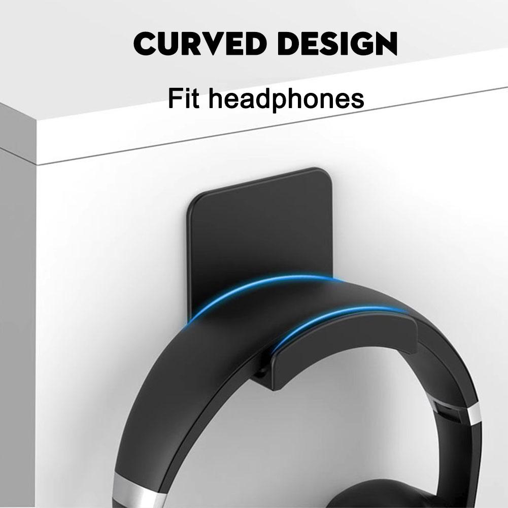 2 個ユニバーサルプラスチック壁掛けヘッドフォンスタンドゲー - Headphone Stand Desk のレビューと価格